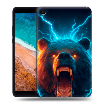 Силиконовый чехол на Xiaomi Mi Pad 4 с принтом Медведь