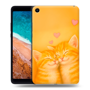 Силиконовый чехол на Xiaomi Mi Pad 4 с принтом Милые котята