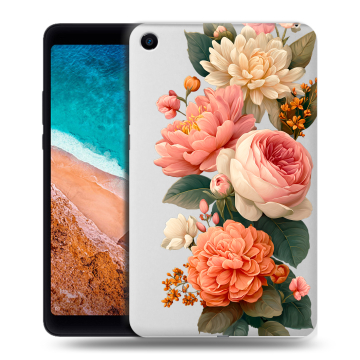 Силиконовый чехол на Xiaomi Mi Pad 4 с принтом цветы