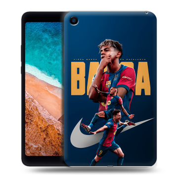 Силиконовый чехол на Xiaomi Mi Pad 4 с принтом Барселона Barca Yamal Силиконовый чехол на Xiaomi Mi Pad 4 с принтом Барселона Barca Yamal