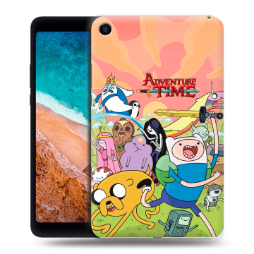 Силиконовый чехол на Xiaomi Mi Pad 4 с принтом Adventure time Время приключений