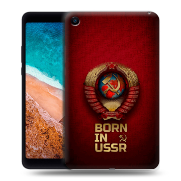 Силиконовый чехол на Xiaomi Mi Pad 4 с принтом Флаг Герб СССР