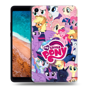 Силиконовый чехол на Xiaomi Mi Pad 4 с принтом My little pony Дружба чудо