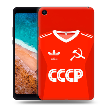 Силиконовый чехол на Xiaomi Mi Pad 4 с принтом Флаг Герб СССР