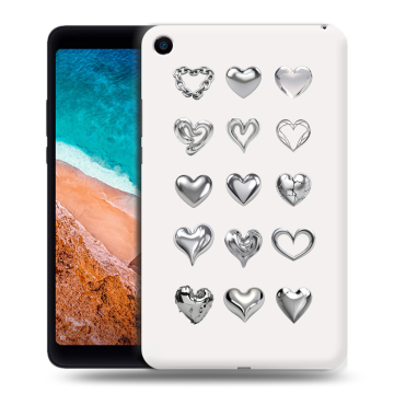 Силиконовый чехол на Xiaomi Mi Pad 4 с принтом Y2K сердечки
