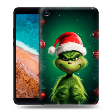 Силиконовый чехол на Xiaomi Mi Pad 4 с принтом Гринч Новый год Рождество