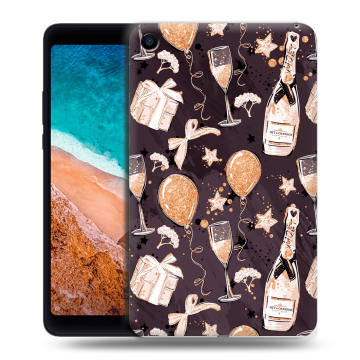 Силиконовый чехол на Xiaomi Mi Pad 4 с принтом Новый год