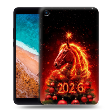 Силиконовый чехол на Xiaomi Mi Pad 4 с принтом Новый год