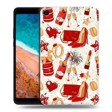 Силиконовый чехол на Xiaomi Mi Pad 4 с принтом Новый год