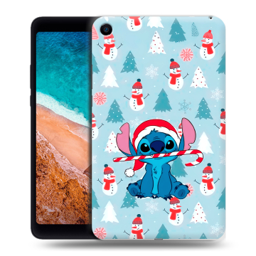 Силиконовый чехол на Xiaomi Mi Pad 4 с принтом Стич Новый год Силиконовый чехол на Xiaomi Mi Pad 4 с принтом Стич Новый год