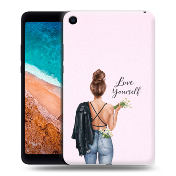 Силиконовый чехол на Xiaomi Mi Pad 4 с принтом женский