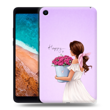 Силиконовый чехол на Xiaomi Mi Pad 4 с принтом женский