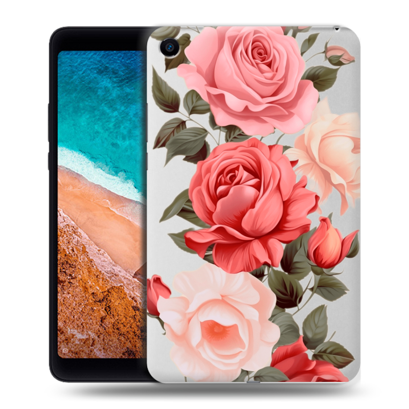 Силиконовый чехол на Xiaomi Mi Pad 4 с принтом Розы Силиконовый чехол на Xiaomi Mi Pad 4 с принтом Розы