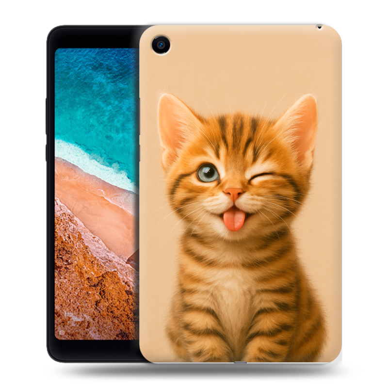 Силиконовый чехол на Xiaomi Mi Pad 4 с принтом котенок Силиконовый чехол на Xiaomi Mi Pad 4 с принтом котенок