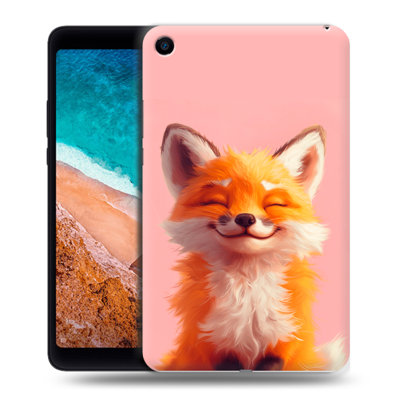 Силиконовый чехол на Xiaomi Mi Pad 4 с принтом милая лиса Силиконовый чехол на Xiaomi Mi Pad 4 с принтом милая лиса