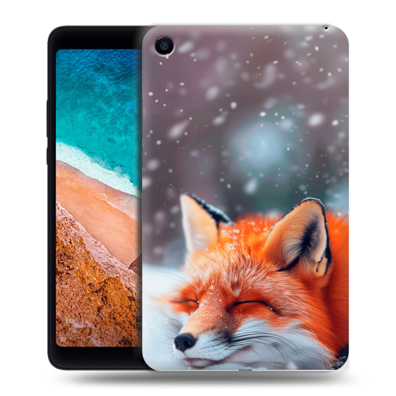 Силиконовый чехол на Xiaomi Mi Pad 4 с принтом лиса Силиконовый чехол на Xiaomi Mi Pad 4 с принтом лиса