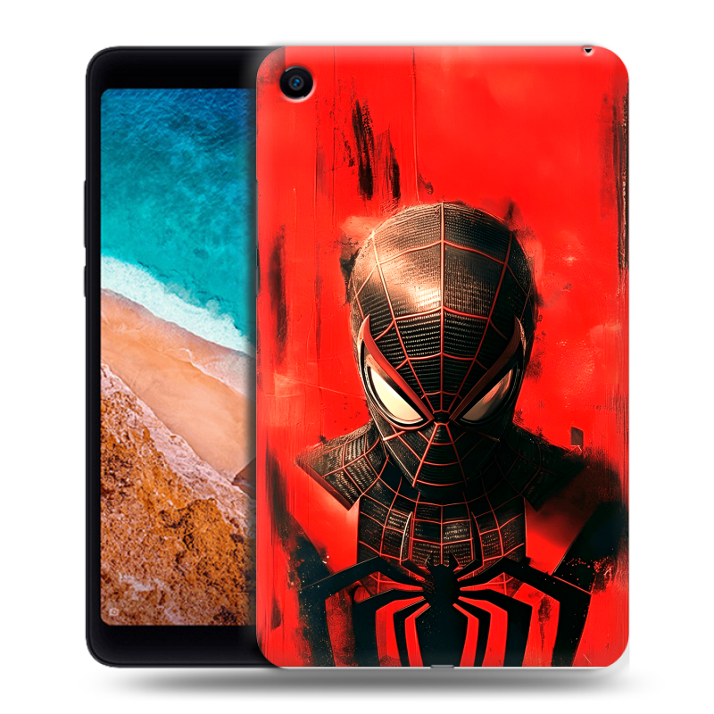 Силиконовый чехол на Xiaomi Mi Pad 4 с принтом человек паук spiderman Силиконовый чехол на Xiaomi Mi Pad 4 с принтом человек паук spiderman
