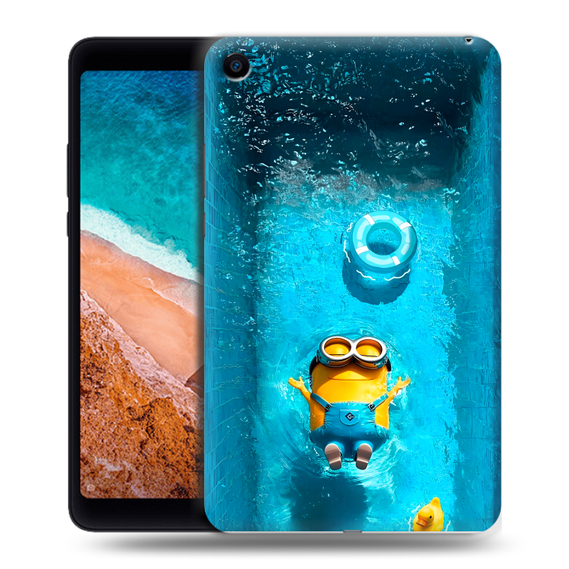 Силиконовый чехол на планшета Xiaomi Mi Pad 4 с принтом Миньоны Силиконовый чехол на планшета Xiaomi Mi Pad 4 с принтом Миньоны