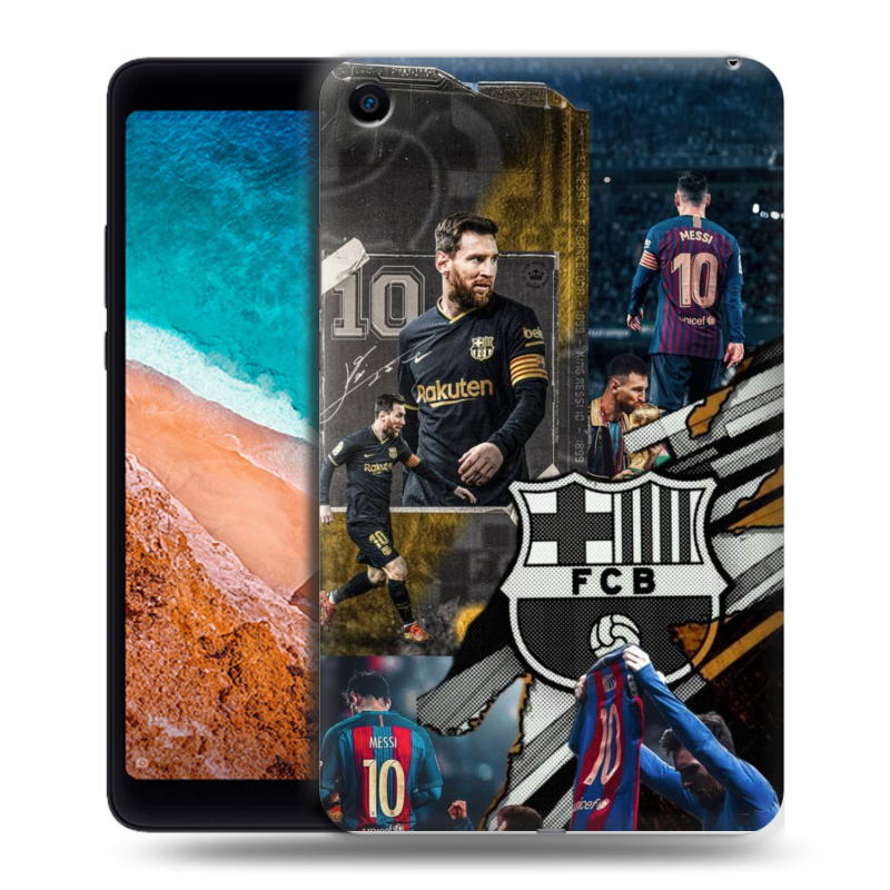 Силиконовый чехол на Xiaomi Mi Pad 4 с принтом Messi Barcelona Силиконовый чехол на Xiaomi Mi Pad 4 с принтом Messi Barcelona