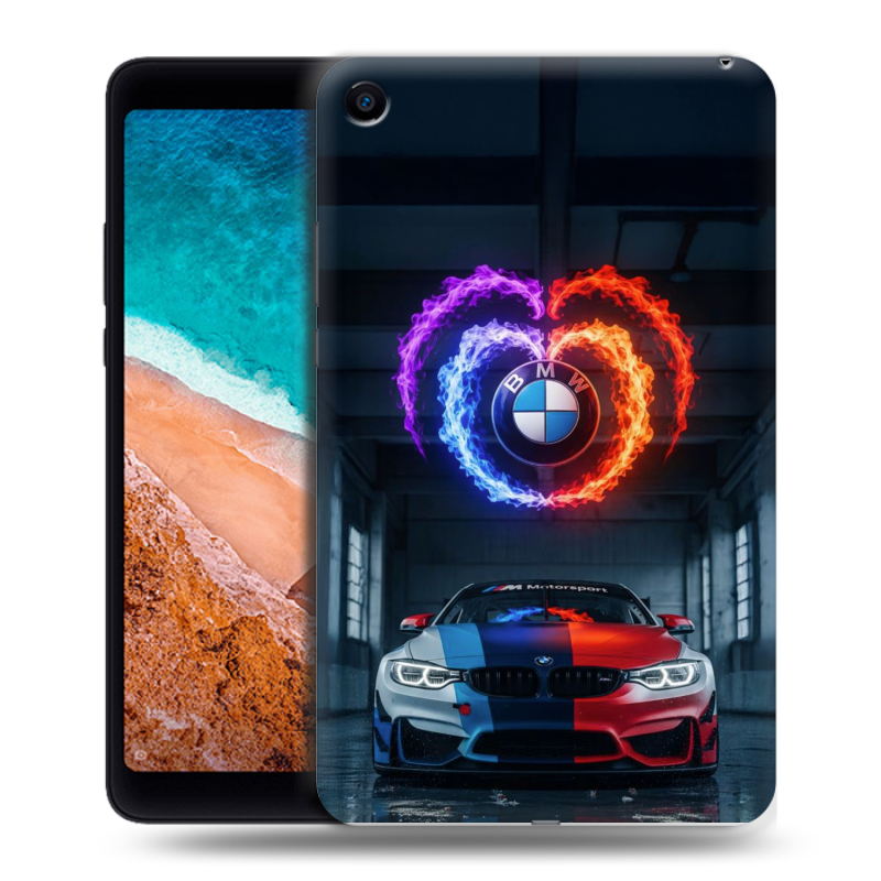Силиконовый чехол на Xiaomi Mi Pad 4 с принтом BMW БМВ Силиконовый чехол на Xiaomi Mi Pad 4 с принтом BMW БМВ
