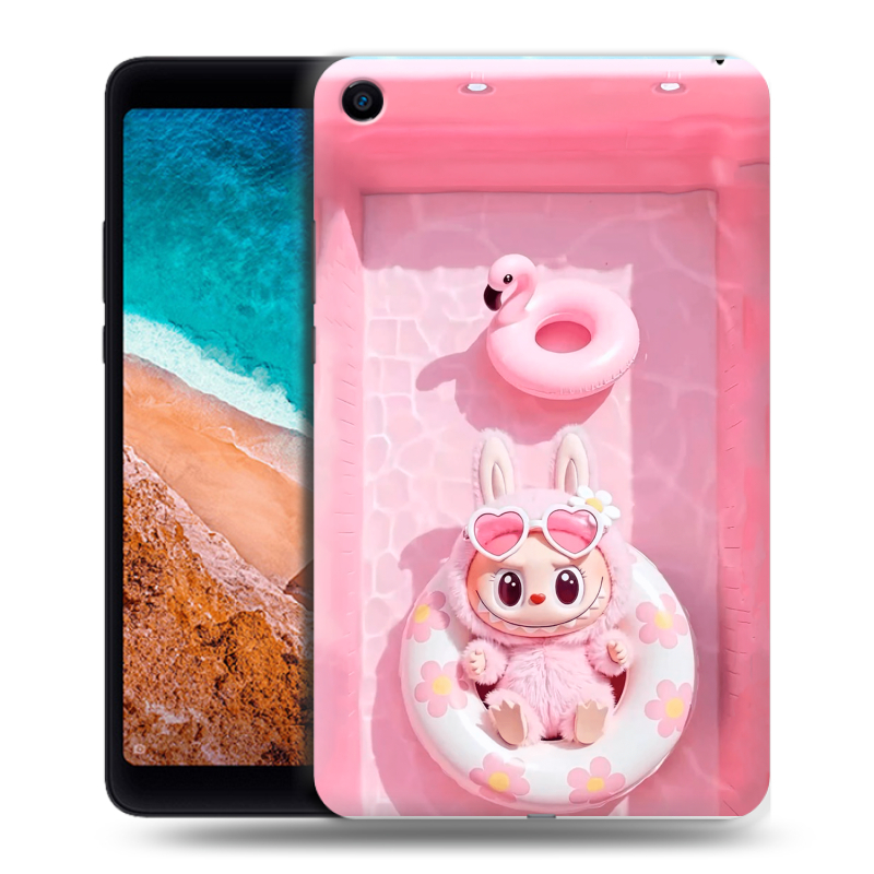 Силиконовый чехол на Xiaomi Mi Pad 4 с принтом Labubu Лабубу Силиконовый чехол на Xiaomi Mi Pad 4 с принтом Labubu Лабубу