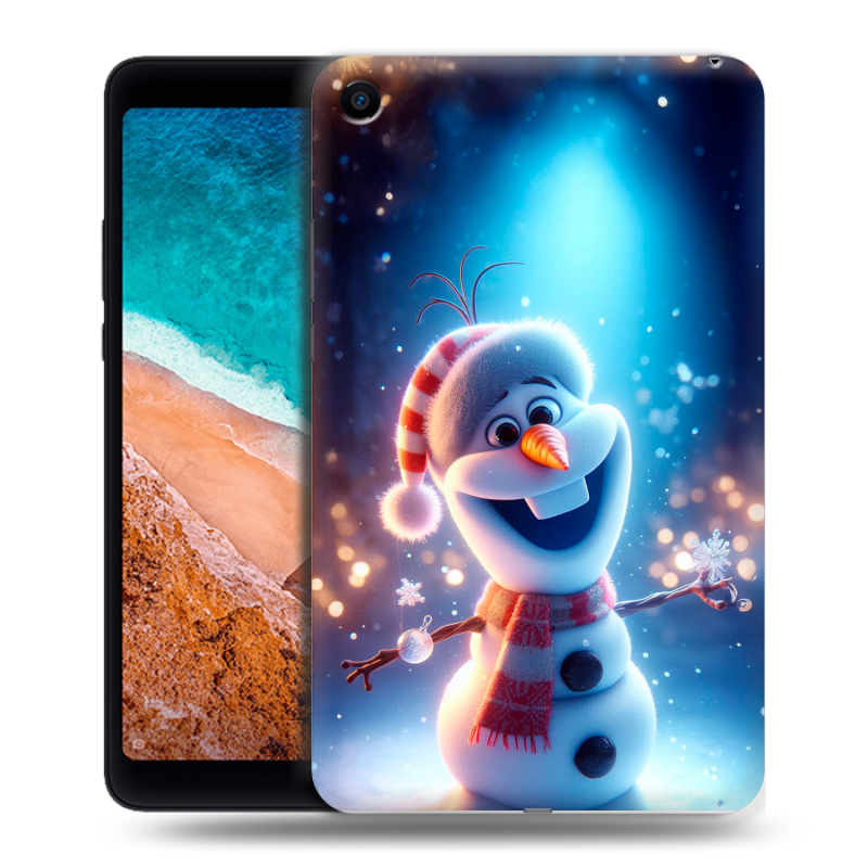 Силиконовый чехол на Xiaomi Mi Pad 4 с принтом Новый год Силиконовый чехол на Xiaomi Mi Pad 4 с принтом Новый год