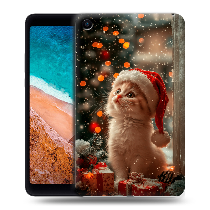 Силиконовый чехол на Xiaomi Mi Pad 4 с принтом Новый год Силиконовый чехол на Xiaomi Mi Pad 4 с принтом Новый год