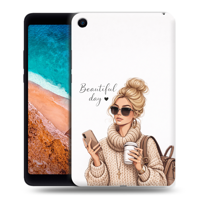 Силиконовый чехол на Xiaomi Mi Pad 4 с принтом женский Силиконовый чехол на Xiaomi Mi Pad 4 с принтом женский