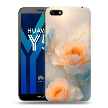 Силиконовый чехол на Huawei Y5 Prime (2018) с принтом Женский