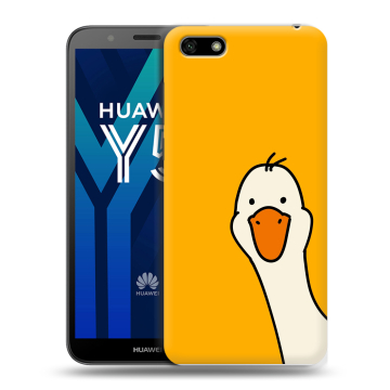 Силиконовый чехол на Huawei Y5 Prime (2018) с принтом Утка
