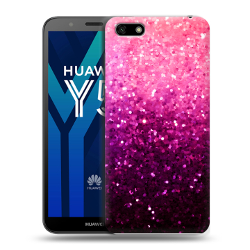 Силиконовый чехол на Huawei Y5 Prime (2018) с принтом Блестки Силиконовый чехол на Huawei Y5 Prime (2018) с принтом Блестки