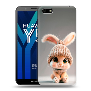 Силиконовый чехол на Huawei Y5 Prime (2018) с принтом Кролик Силиконовый чехол на Huawei Y5 Prime (2018) с принтом Кролик
