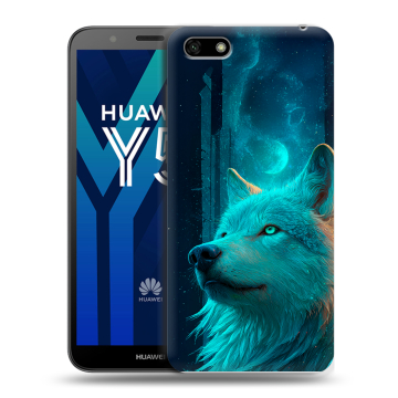 Силиконовый чехол на Huawei Y5 Prime (2018) с принтом бабочки саккура