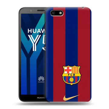 Силиконовый чехол на Huawei Y5 Prime (2018) с принтом Барселона Barcelona