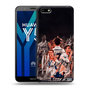 Силиконовый чехол на Huawei Y5 Prime (2018) с принтом Реал Роналдо Real Ronaldo Силиконовый чехол на Huawei Y5 Prime (2018) с принтом Реал Роналдо Real Ronaldo