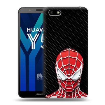 Силиконовый чехол на Huawei Y5 Prime (2018) с принтом человек паук spiderman