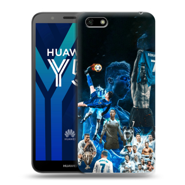 Силиконовый чехол на Huawei Y5 Prime (2018) с принтом Реал Роналдо Силиконовый чехол на Huawei Y5 Prime (2018) с принтом Реал Роналдо