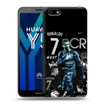 Силиконовый чехол на Huawei Y5 Prime (2018) с принтом Реал Роналдо Силиконовый чехол на Huawei Y5 Prime (2018) с принтом Реал Роналдо
