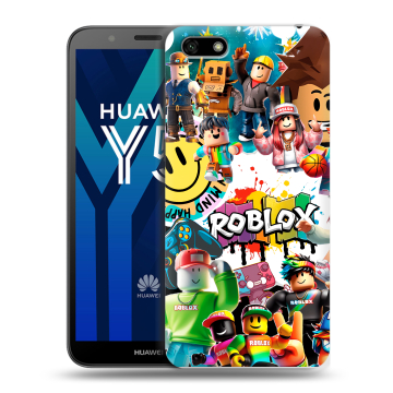 Силиконовый чехол на Huawei Y5 Prime (2018) с принтом Roblox Роблокс Силиконовый чехол на Huawei Y5 Prime (2018) с принтом Roblox Роблокс