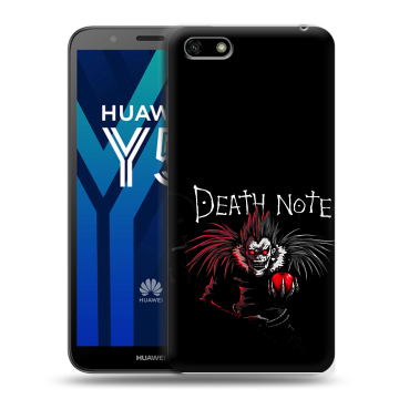 Силиконовый чехол на Huawei Y5 Prime (2018) с принтом Death note Тетрадь смерти