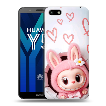 Силиконовый чехол на Huawei Y5 Prime (2018) с принтом Labubu Лабубу Силиконовый чехол на Huawei Y5 Prime (2018) с принтом Labubu Лабубу