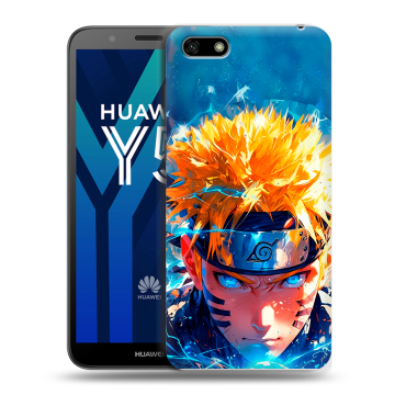 Силиконовый чехол на Huawei Y5 Prime (2018) с принтом Аниме Наруто Naruto