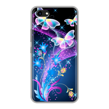 Пластиковый чехол на Vivo Y81 с принтом Бабочки