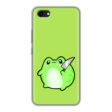 Пластиковый чехол на Vivo Y81 с принтом Лягушенок