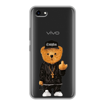 Пластиковый чехол на Vivo Y81 с принтом Плюшевый медведь