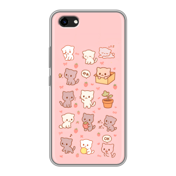 Пластиковый чехол на Vivo Y81 с принтом Hello Kitty Хелоу Кити