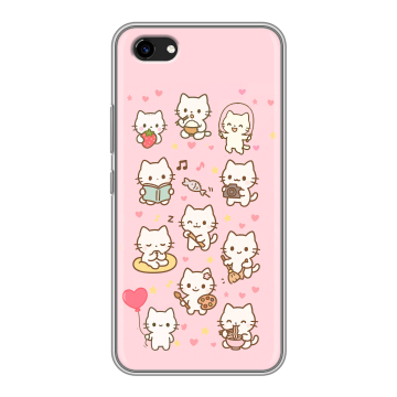 Пластиковый чехол на Vivo Y81 с принтом Hello Kitty Хелоу Кити