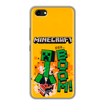 Пластиковый чехол на Vivo Y81 с принтом Майнкрафт Minecraft