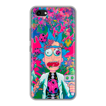Пластиковый чехол на Vivo Y81 с принтом Рик и Морти Rick Morty