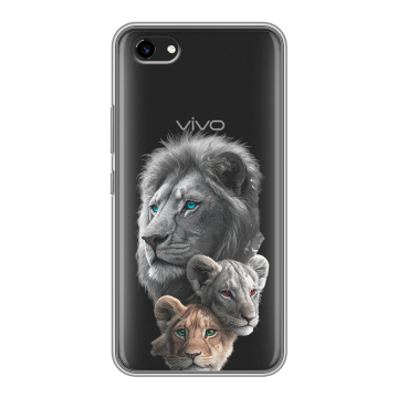 Пластиковый чехол на Vivo Y81 с принтом Львы Пластиковый чехол на Vivo Y81 с принтом Львы